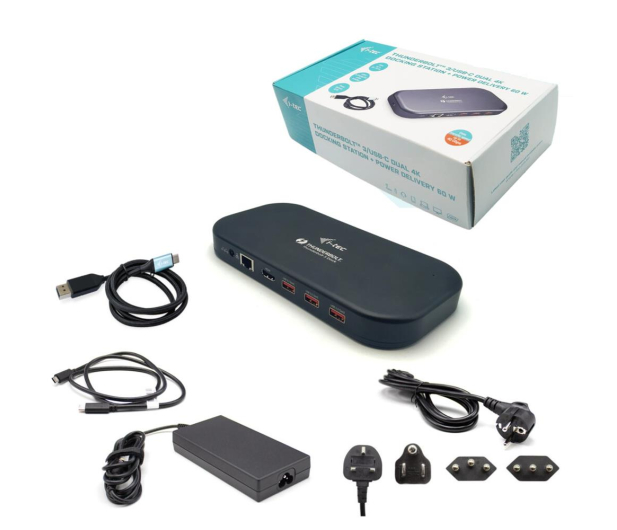 i-tec Thunderbolt 3  / USB-C Dual 4K Dock  kabel USB-C-DP PD 60W - 1062120 - zdjęcie 3
